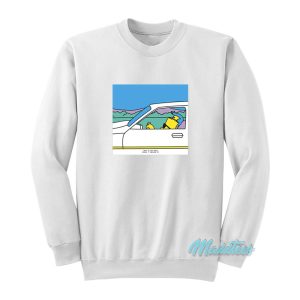 Bart Simpson Driving A Car Sweatshirt