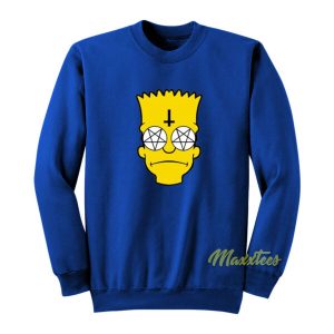 Bart Simpson Head Big Eyes The Simpson Sweatshirt