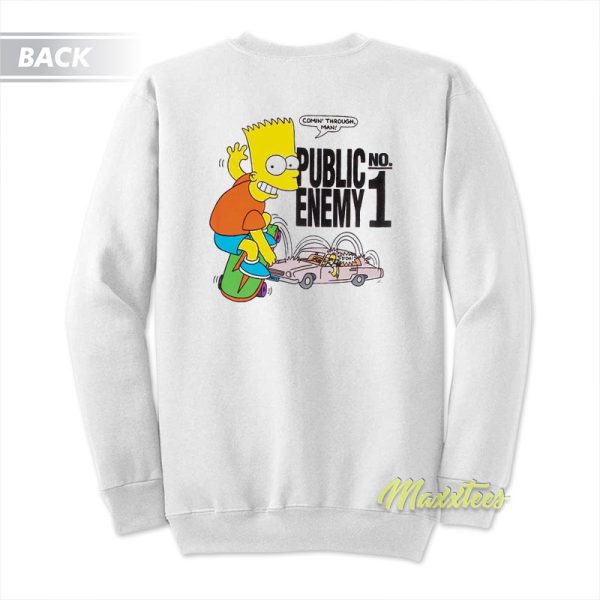 Bart Simpson Public Enemy Sweatshirt