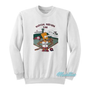 Bart Simpson Radical Red Sox Fan Sweatshirt