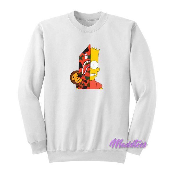 Bart Simpson Shark Bape Sweatshirt