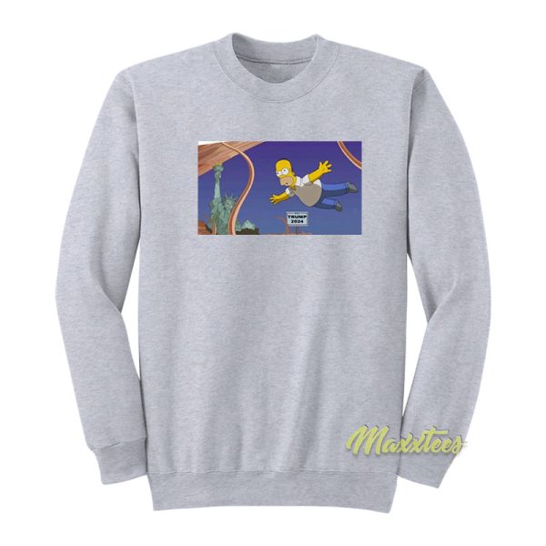 Bart Simpsons Trump 2024 Sweatshirt