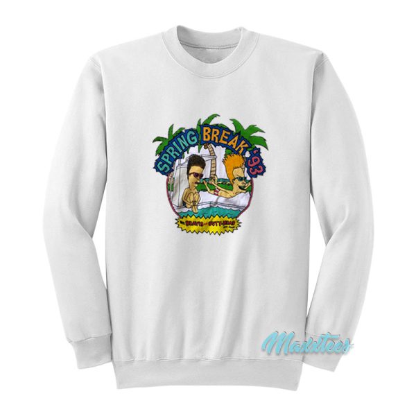 Beavis And Butthead Spring Break 93 Sweatshirt