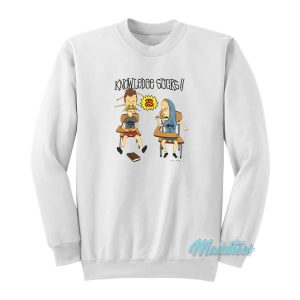 Beavis and Butt-Head Knowledge Sucks Sweatshirt