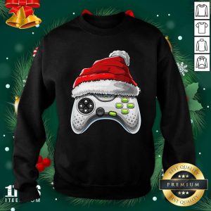 Better Video Game Controller Santa Hat Christmas Shirt