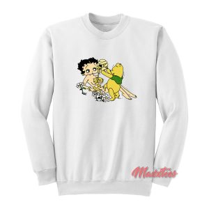 Betty Boop and Winnie The Pooh Honey Sweatshirt