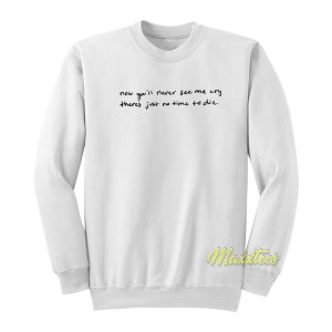 Billie Eilish Lyrics Sweatshirt