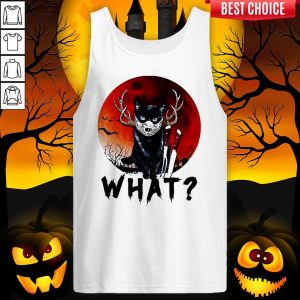 Black Cat Jason Voorhees What Halloween Shirt 4