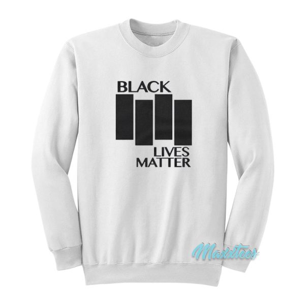 Black Lives Matter Black Flag Parody Sweatshirt