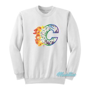 Calgary Flames Pride Night Logo Sweatshirt