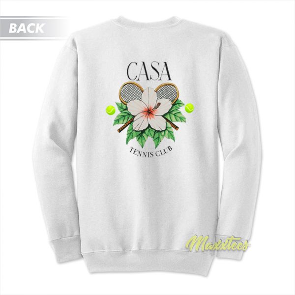 Casablanca Casa Tennis Club Floral Sweatshirt