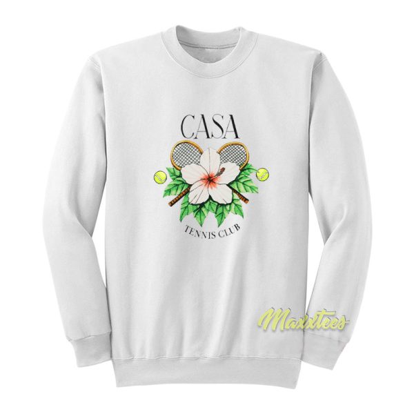 Casablanca Tennis Club Floral Sweatshirt