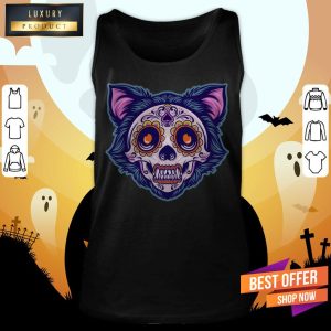 Cat Sugar Skull Dia De Muertos Day Dead Shirt 2