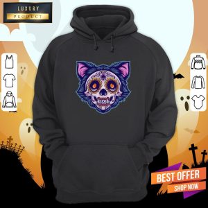 Cat Sugar Skull Dia De Muertos Day Dead Shirt 4