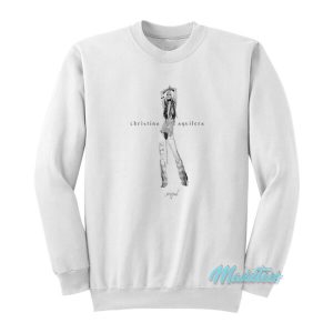 Christina Aguilera Stripped Sweatshirt