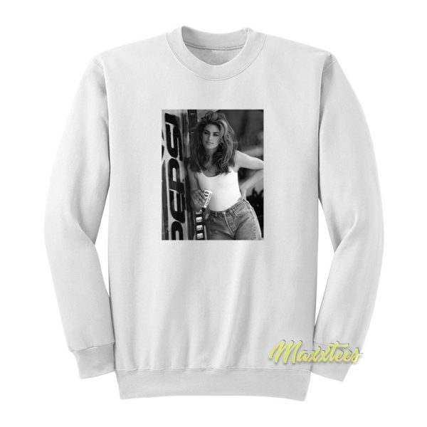 Cindy Crawford Vintage Pepsi Sweatshirt