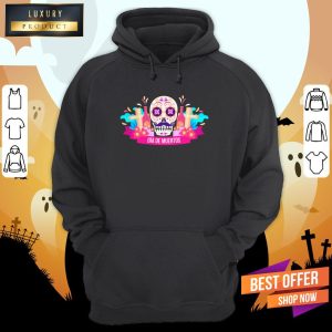 Colorful Dia De Muertos Wind Shirt 2