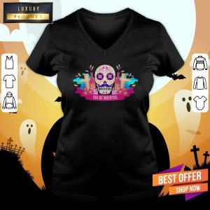 Colorful Dia De Muertos Wind Shirt 3