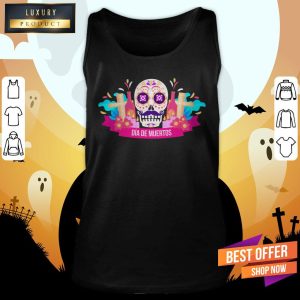 Colorful Dia De Muertos Wind Shirt 4