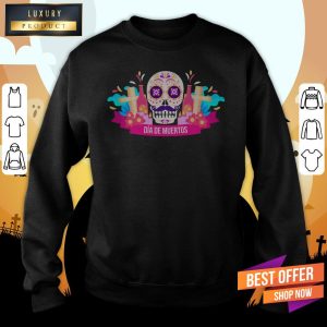 Colorful Dia De Muertos Wind Shirt 5