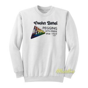 Cracker Barrel Pegging With Pride Sweatshirt