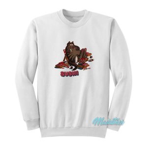 Crazy Shirts Kliban Cat Hawaii Sushi Sweatshirt