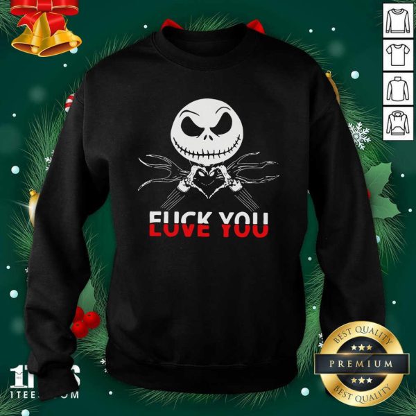 Cute Jack Skeleton Fuck You Shirt