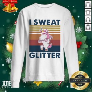 Cute Unicorn I Sweat Glitter Vintage Shirt