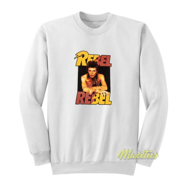 David Bowie Rebel Rebel Photo Sweatshirt