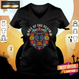 Day Of The Dead Sugar Skull Dia De Muertos Shirt 4