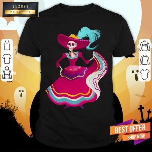 Day Of The Dead Women Skeleton Shirt 1