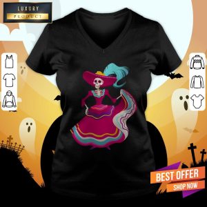 Day Of The Dead Women Skeleton Shirt 3