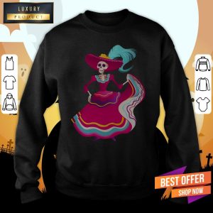 Day Of The Dead Women Skeleton Shirt 5