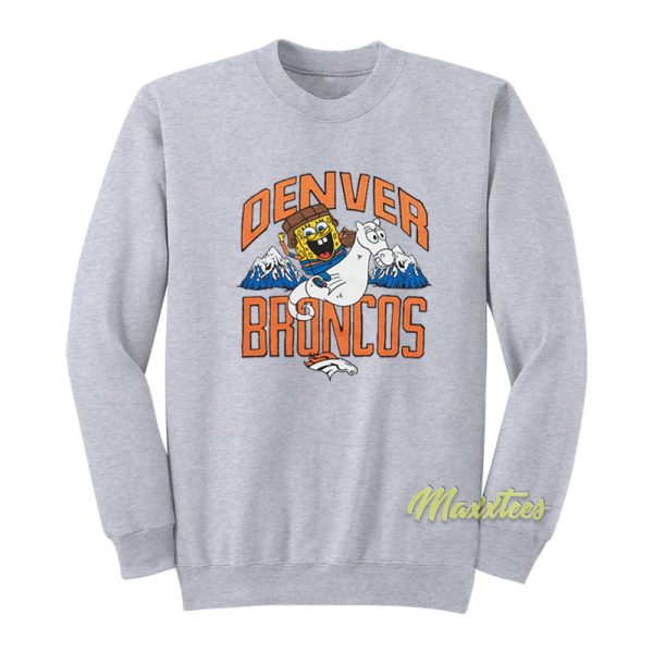 Denver Broncos Spongebob Sweatshirt