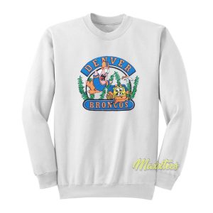 Denver Broncos Spongebob and Patrick Sweatshirt