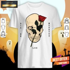 Dia De Los Muertos Skull With Rose Shirt 1