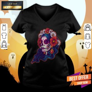 Dia De Muertos Day Dead Sugar Skull Girl Shirt 3