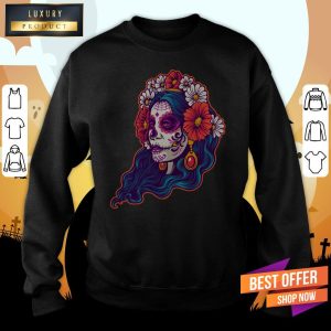 Dia De Muertos Day Dead Sugar Skull Girl Shirt 5