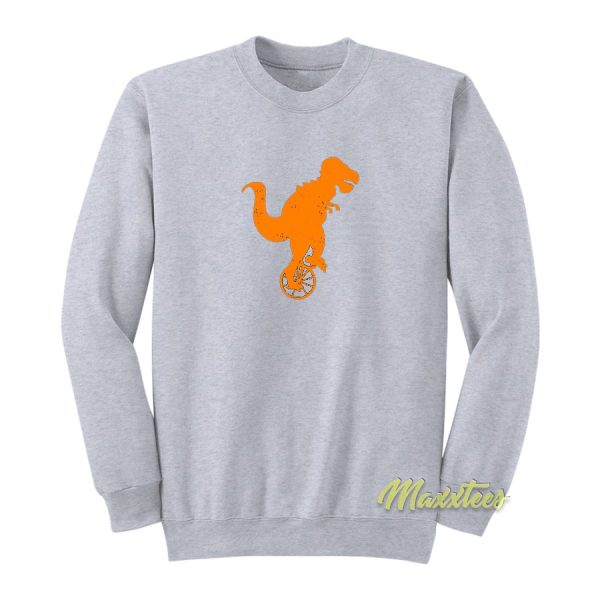 Dinosaur Unicyclist Sweatshirt