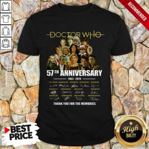 Doctor Who 57th Anniversary 1963 2020 Characters Signatures Shirt 1