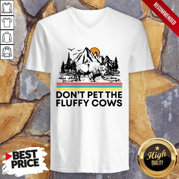 Dont Pet The Fluffy Cows Bison Halloween Shirt