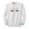 Dr Fauci White Logo Parody Sweatshirt
