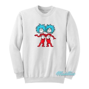 Dr Seuss Thing 1 And Thing 2 Buddies Sweatshirt