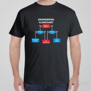 Engineering flowchart T shirt 1
