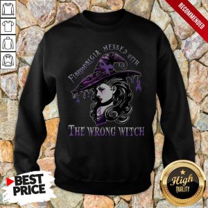 Fibromyalgia Messed With The Wrong Witch Shirt 5