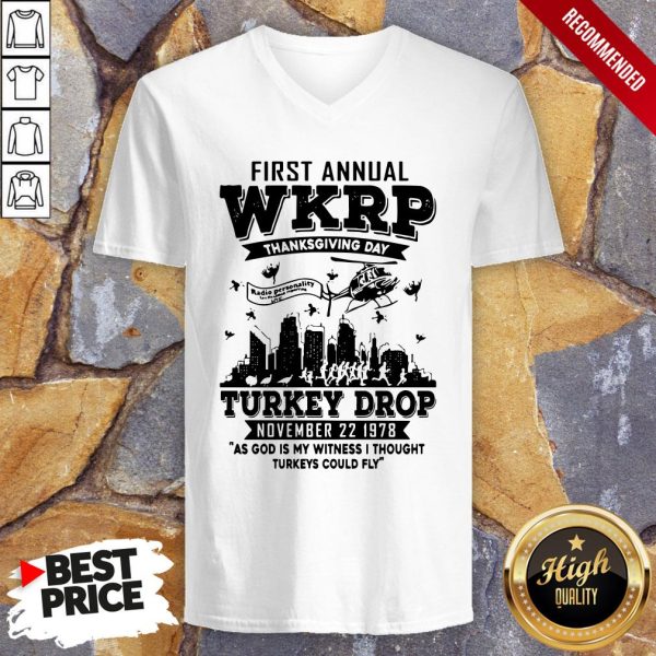 First Annual Wkrp Thanksgiving Day Turkey Drop November 22 1978 Shirt