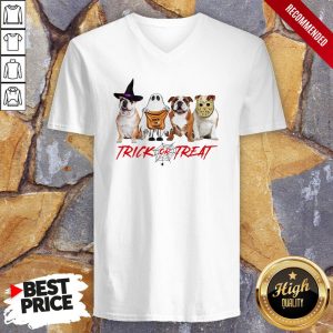 Funny Bulldog Trick Or Treat Shirt 2