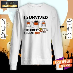 Ghost Face Mask I Survived The Great Crisis Of 2020 Boo Sheet Shirt 5