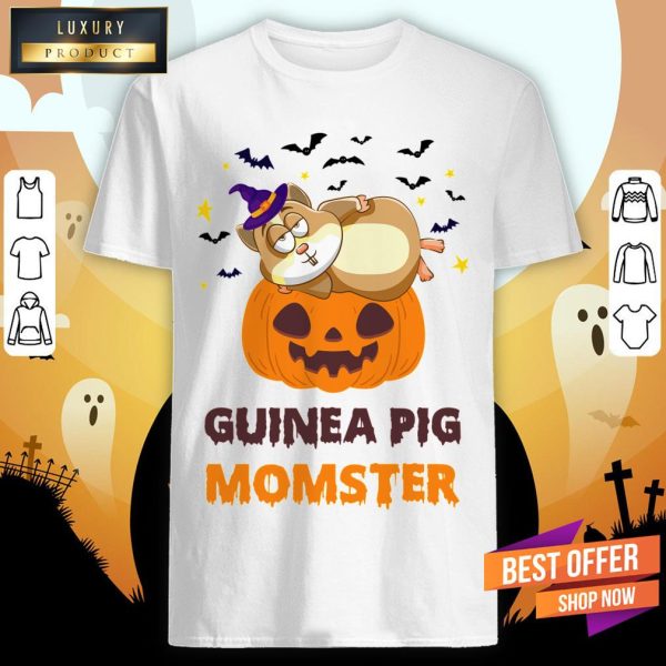 Guinea Pig Momster Pumpkin Monster Funny Halloween Shirt