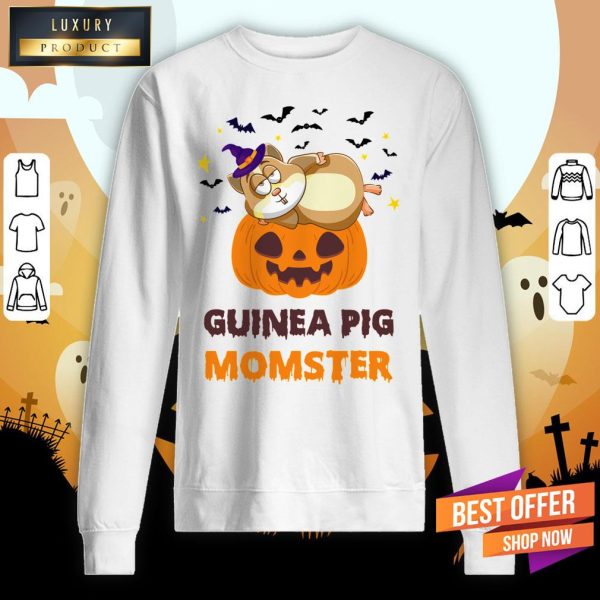 Guinea Pig Momster Pumpkin Monster Funny Halloween Shirt